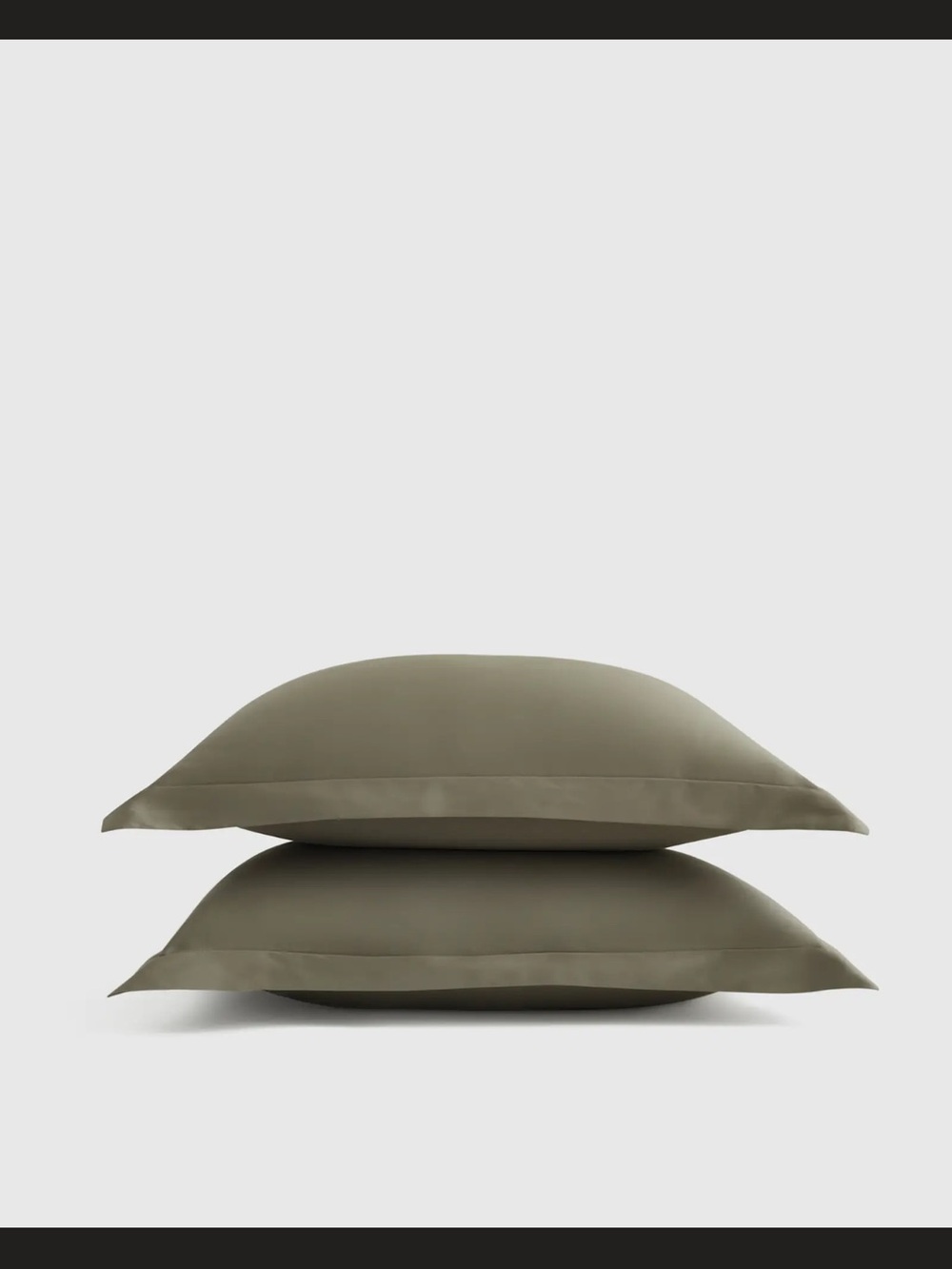 Signature Giza Cotton Sateen Sham Set - dried sage